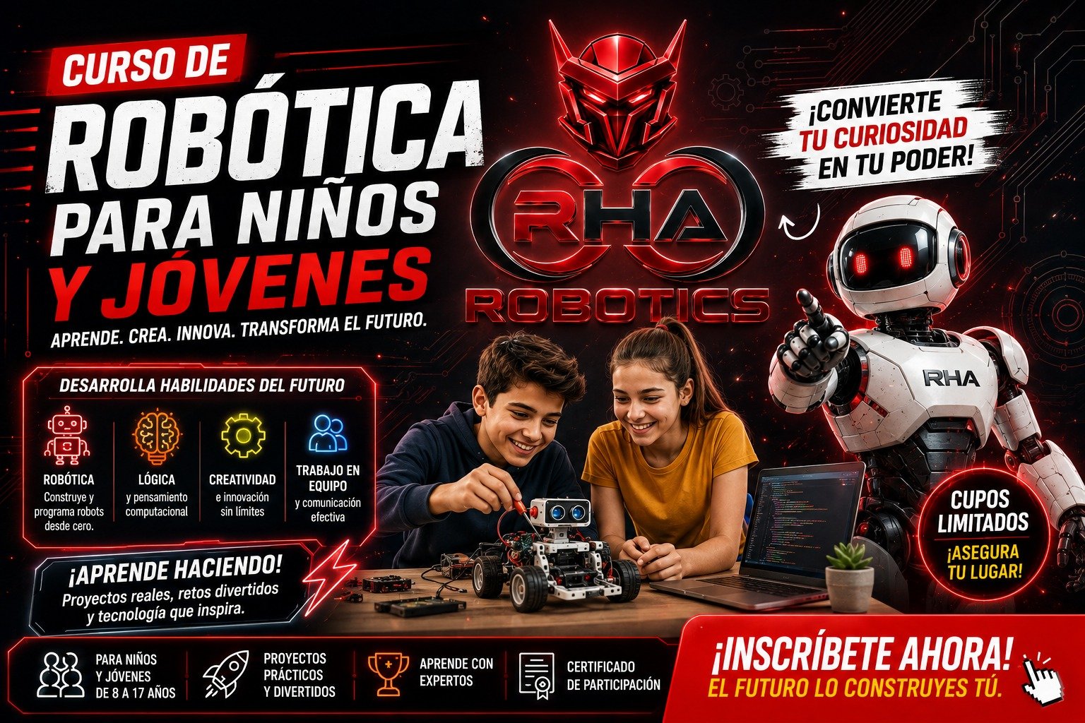 Curso de impresion 3d y tecnología para niños o jóvenes de alto nivel